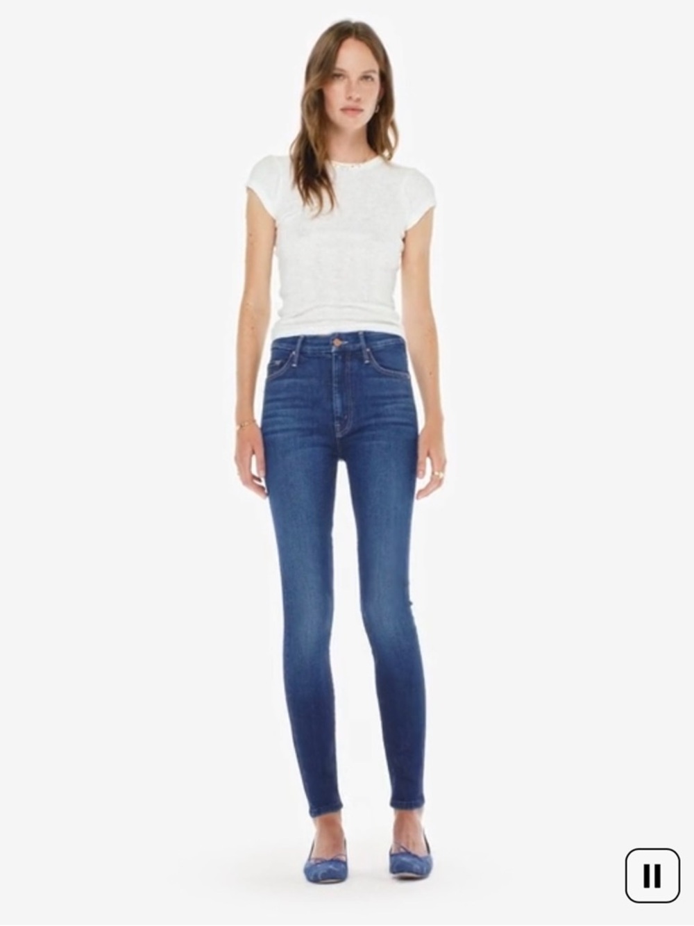 MOTHER The Skinny  High Waisted Looker Jeans